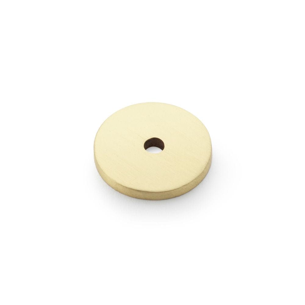 Alexander & Wilks Cabinet Hardware Satin Brass / Cabinet Knob/Pull Backplates Alexander & Wilks Circular Backplate - Satin Brass - Diameter 25mm