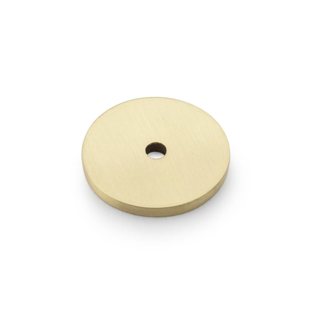 Alexander & Wilks Cabinet Hardware Satin Brass / Cabinet Knob/Pull Backplates Alexander & Wilks Circular Backplate - Satin Brass - Diameter 30mm