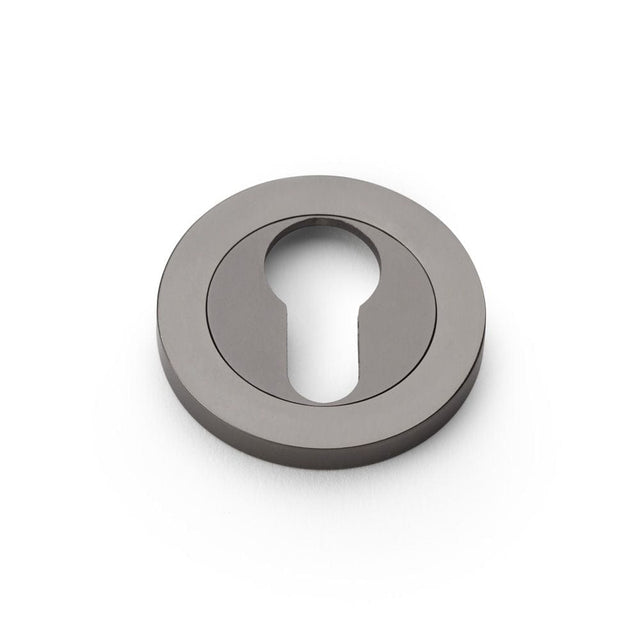 Alexander & Wilks Door Furniture Dark Bronze / Euro Profile Escutcheons Alexander & Wilks Concealed Fix Escutcheon Euro Profile - Dark Bronze