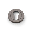 Alexander & Wilks Door Furniture Dark Bronze PVD / Euro Profile Escutcheons Alexander & Wilks Concealed Fix Escutcheon Euro Profile - Dark Bronze PVD