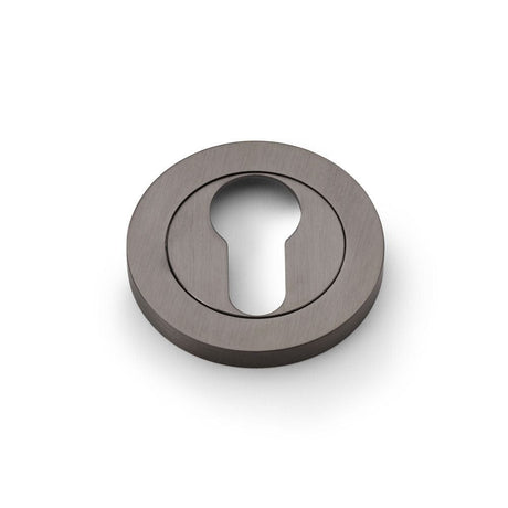 Alexander & Wilks Door Furniture Dark Bronze PVD / Euro Profile Escutcheons Alexander & Wilks Concealed Fix Escutcheon Euro Profile - Dark Bronze PVD