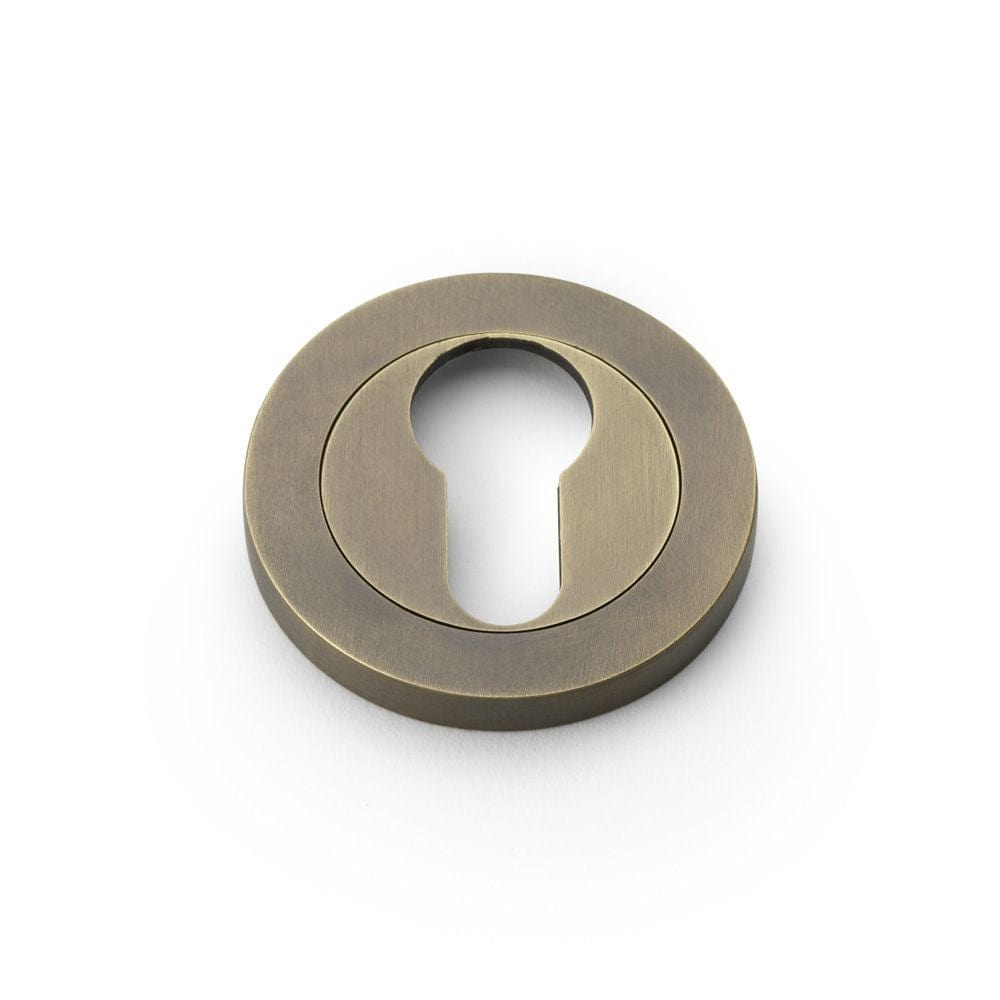 Alexander & Wilks Door Furniture Italian Brass / Euro Profile Escutcheons Alexander & Wilks Concealed Fix Escutcheon Euro Profile - Italian Brass