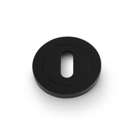 Alexander & Wilks Door Furniture Black / Mortice Key Profile Escutcheons Alexander & Wilks Concealed Fix Escutcheon Standard Profile - Black