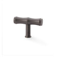 Alexander & Wilks Cabinet Hardware Dark Bronze PVD / Cabinet Knobs Alexander & Wilks Crispin Bamboo T-bar Cupboard Knob - Dark Bronze PVD
