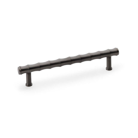 Alexander & Wilks Cabinet Hardware Dark Bronze PVD / Cabinet Pull Handles Alexander & Wilks Crispin Bamboo T-bar Cupboard Pull Handle - Dark Bronze PVD