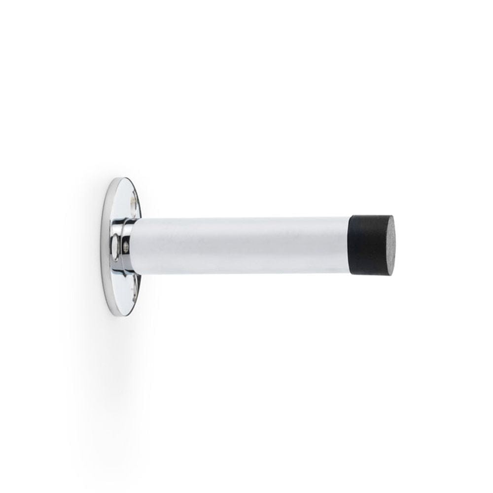 Alexander & Wilks Door Furniture Polished Chrome / Projection Door Stop Alexander & Wilks Cylinder Door Stop on Traditional Rose - Polished Chrome - 75mm