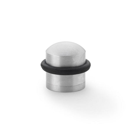 Alexander & Wilks Door Furniture Satin Chrome / Floor Door Stop Alexander & Wilks Dome Top Floor Mounted Door Stop - Satin Chrome