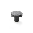 Alexander & Wilks Cabinet Hardware Black / Cabinet Knobs / 38mm Dia. Alexander & Wilks Hanover Hammered Cupboard Knob - Black - 38mm