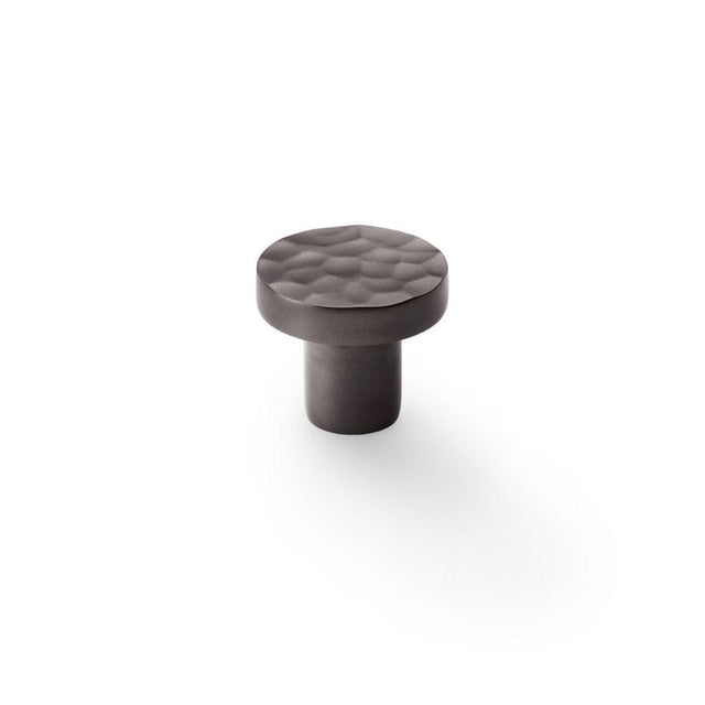 Alexander & Wilks Cabinet Hardware Dark Bronze / Cabinet Knobs / 30mm Dia. Alexander & Wilks Hanover Hammered Cupboard Knob - Dark Bronze - 30mm