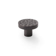Alexander & Wilks Cabinet Hardware Dark Bronze / Cabinet Knobs / 38mm Dia. Alexander & Wilks Hanover Hammered Cupboard Knob - Dark Bronze - 38mm