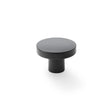 Alexander & Wilks Cabinet Hardware Black / Cabinet Knobs / 38mm Dia. Alexander & Wilks Hanover Plain Cupboard Knob - Black - Knob 38mm