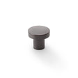 Alexander & Wilks Cabinet Hardware Dark Bronze / Cabinet Knobs / 30mm Dia. Alexander & Wilks Hanover Plain Cupboard Knob - Dark Bronze - Knob 30mm