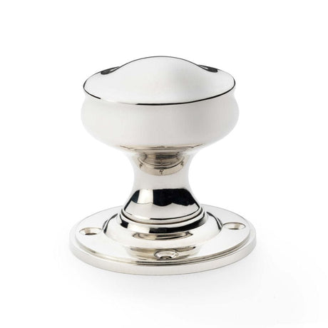 Alexander & Wilks Door Furniture Polished Nickel / Mortice Knobs Alexander & Wilks Harris Door Knob - Polished Nickel
