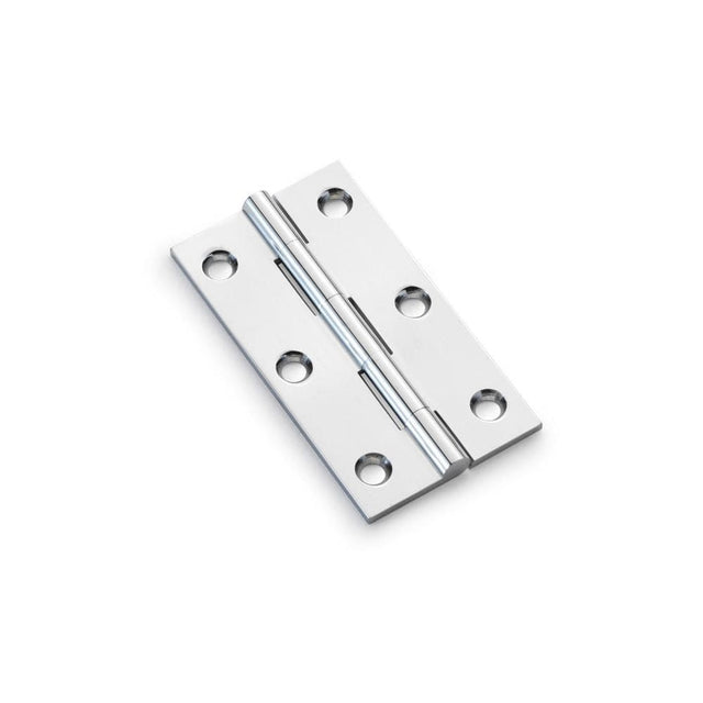 Alexander & Wilks Hinges Polished Chrome / Cabinet Hinges / 3" (76mm) Alexander & Wilks Heavy Pattern Solid Brass Cabinet Butt Hinge - Polished Chrome - 3"
