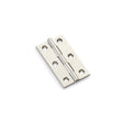 Alexander & Wilks Hinges Polished Nickel / Cabinet Hinges / 2.5" (64mm) Alexander & Wilks Heavy Pattern Solid Brass Cabinet Butt Hinge - Polished Nickel - 2.5"