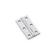 Alexander & Wilks Hinges Satin Chrome / Cabinet Hinges / 2.5" (64mm) Alexander & Wilks Heavy Pattern Solid Brass Cabinet Butt Hinge - Satin Chrome - 2.5"