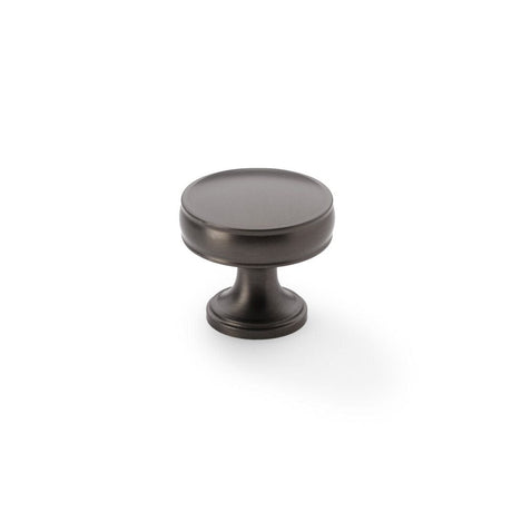 Alexander & Wilks Cabinet Hardware Dark Bronze / Cabinet Knobs / 32mm Dia. Alexander & Wilks Lynd Cupboard Knob - Dark Bronze - 32mm
