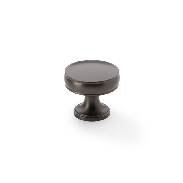 Alexander & Wilks Cabinet Hardware Dark Bronze / Cabinet Knobs / 32mm Dia. Alexander & Wilks Lynd Cupboard Knob - Dark Bronze - 32mm
