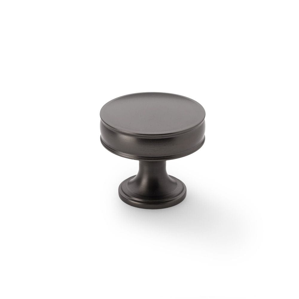 Alexander & Wilks Cabinet Hardware Dark Bronze / Cabinet Knobs / 38mm Dia. Alexander & Wilks Lynd Cupboard Knob - Dark Bronze - 38mm