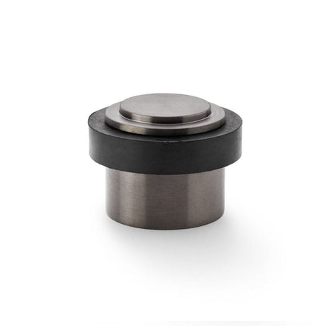 Alexander & Wilks Door Furniture Dark Bronze PVD / Floor Door Stop Alexander & Wilks Plain Floor Mounted Door Stop - Dark Bronze PVD