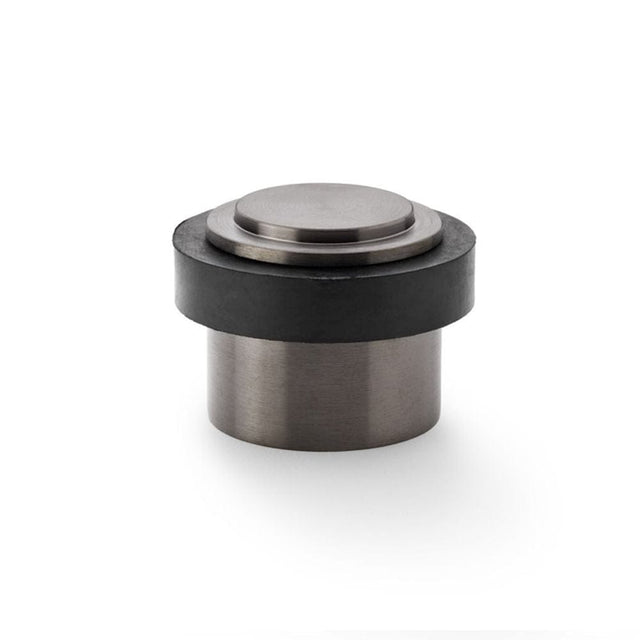 Alexander & Wilks Door Furniture Dark Bronze PVD / Floor Door Stop Alexander & Wilks Plain Floor Mounted Door Stop - Dark Bronze PVD