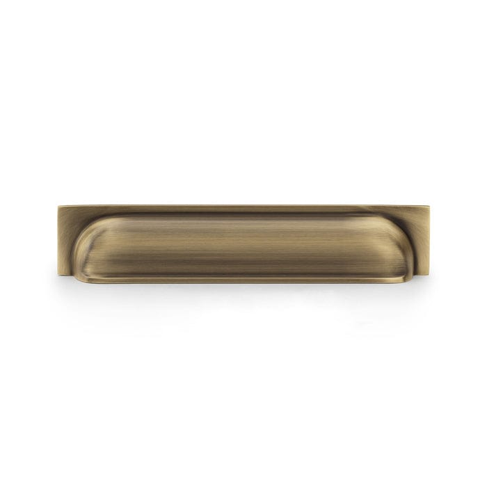 Alexander & Wilks Cabinet Hardware Antique Brass / Cabinet Cup Pulls / 203mm Alexander & Wilks Quantock Cup Pull Handle - Antique Brass - Centres 203mm