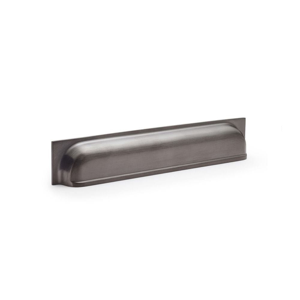 Alexander & Wilks Cabinet Hardware Dark Bronze PVD / Cabinet Cup Pulls / 203mm Alexander & Wilks Quantock Cup Pull Handle - Dark Bronze PVD - Centres 203mm