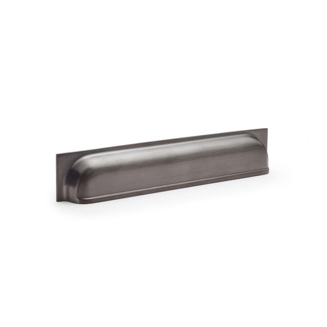 Alexander & Wilks Cabinet Hardware Dark Bronze PVD / Cabinet Cup Pulls / 203mm Alexander & Wilks Quantock Cup Pull Handle - Dark Bronze PVD - Centres 203mm