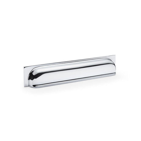 Alexander & Wilks Cabinet Hardware Polished Chrome / Cabinet Cup Pulls / 203mm Alexander & Wilks Quantock Cup Pull Handle - Polished Chrome - Centres 203mm
