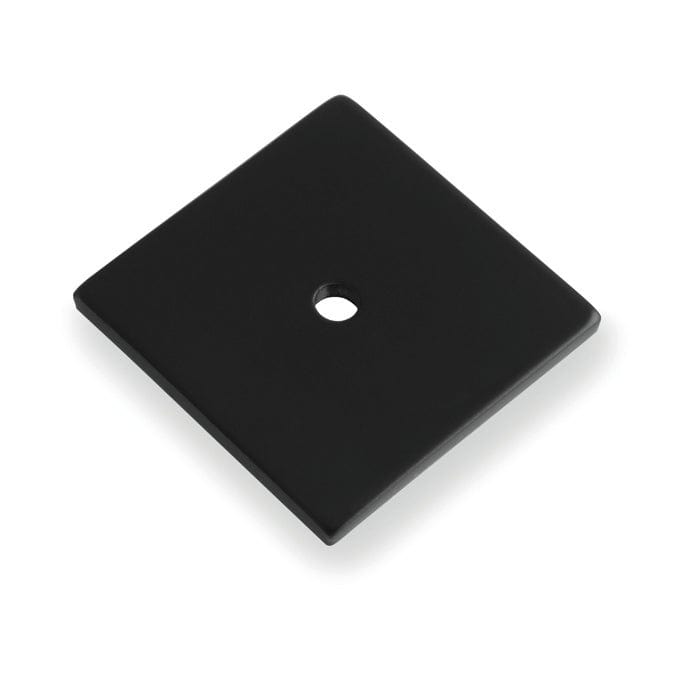 Alexander & Wilks Cabinet Hardware Black / Cabinet Knob/Pull Backplates Alexander & Wilks Quantock Square Backplate - Black
