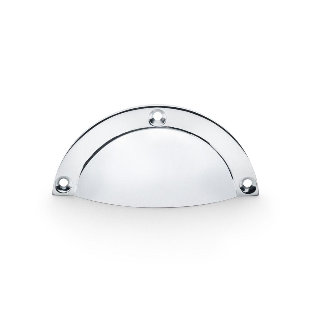 Alexander & Wilks Cabinet Hardware Polished Chrome / Cabinet Cup Pulls Alexander & Wilks Raoul Cup Handle - Polished Chrome