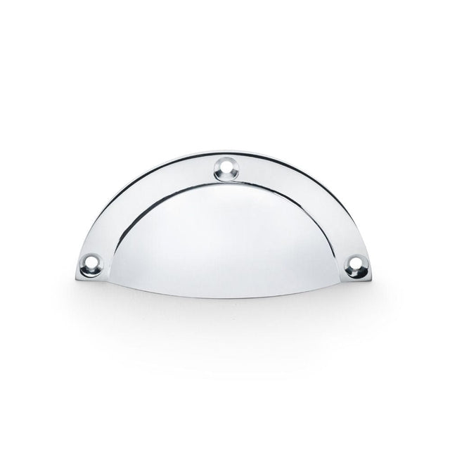 Alexander & Wilks Cabinet Hardware Polished Chrome / Cabinet Cup Pulls Alexander & Wilks Raoul Cup Handle - Polished Chrome