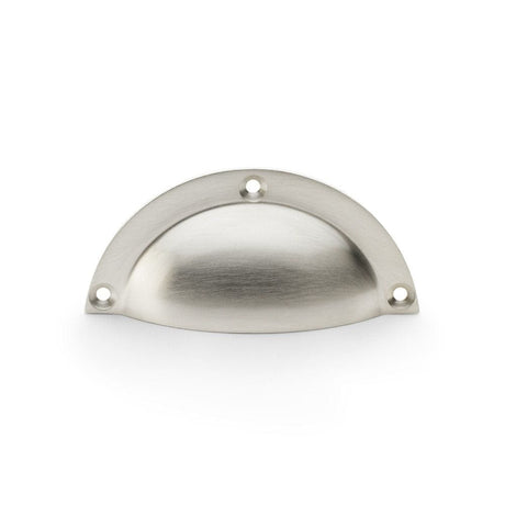Alexander & Wilks Cabinet Hardware Satin Nickel / Cabinet Cup Pulls Alexander & Wilks Raoul Cup Handle - Satin Nickel