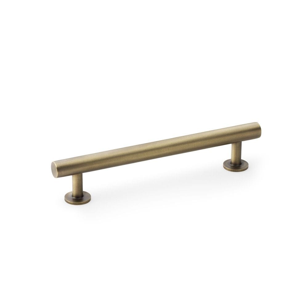 Alexander & Wilks Cabinet Hardware Antique Brass / Cabinet Pull Handles / 128mm Alexander & Wilks Round T-Bar Cabinet Pull Handle - Antique Brass - Centres 128mm