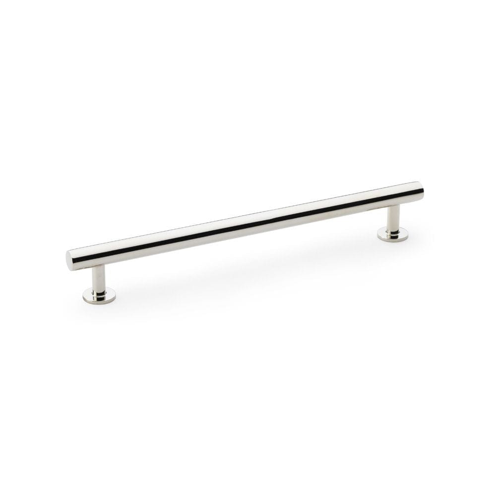 Alexander & Wilks Cabinet Hardware Polished Nickel / Cabinet Pull Handles / 192mm Alexander & Wilks Round T-Bar Cabinet Pull Handle - Polished Nickel - Centres 192mm