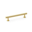 Alexander & Wilks Cabinet Hardware Satin Brass / Cabinet Pull Handles / 128mm Alexander & Wilks Round T-Bar Cabinet Pull Handle - Satin Brass - Centres 128mm