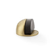 Alexander & Wilks Door Furniture Satin Brass / Floor Door Stop Alexander & Wilks Shield Floor Mounted Door Stop - Satin Brass