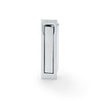 Alexander & Wilks Door Furniture Satin Chrome / Door Edge Pull / Square Alexander & Wilks Square Sliding Door Edge Pull - Satin Chrome