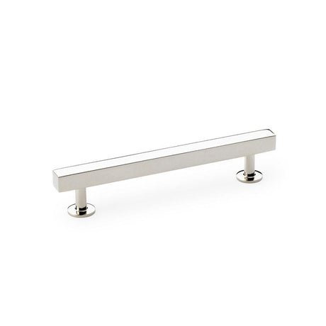 Alexander & Wilks Cabinet Hardware Polished Nickel / Cabinet Pull Handles / 128mm Alexander & Wilks Square T-Bar Cabinet Pull Handle - Polished Nickel - Centres 128mm