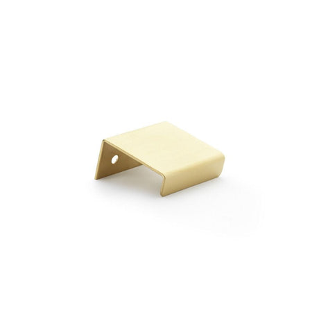 Alexander & Wilks Cabinet Hardware Satin Brass PVD / Edge Pull / 37mm Alexander & Wilks Tilly Finger Pull - Satin Brass PVD