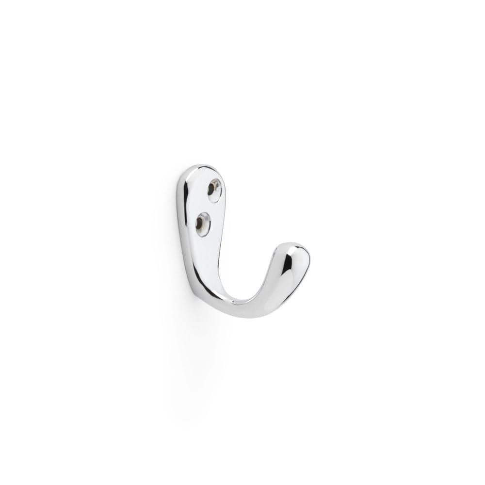 Alexander & Wilks Accessories Polished Chrome / Single Coat Hooks Alexander & Wilks Victorian Single Robe Hook - Polished Chrome