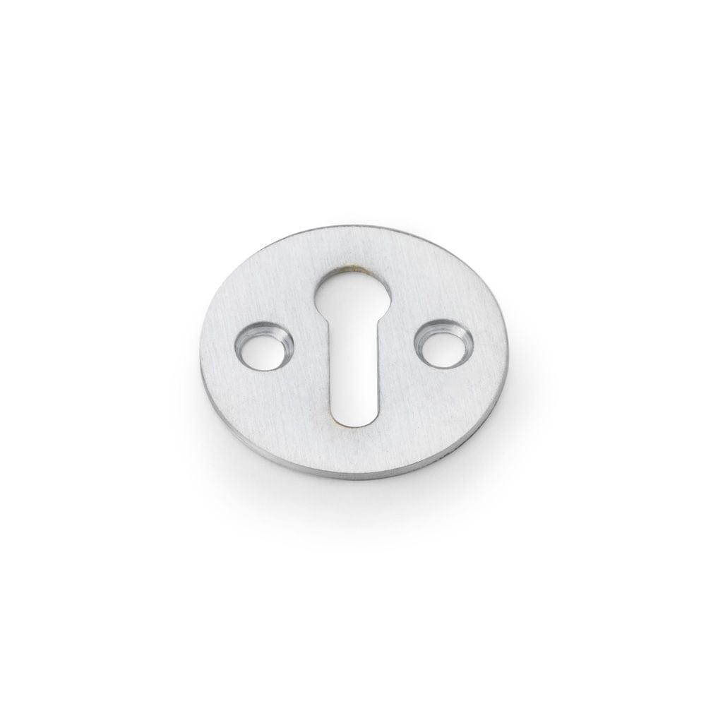 Alexander & Wilks Door Furniture Satin Chrome / Mortice Key Profile Escutcheons Alexander & Wilks Victorian Standard Profile Escutcheon - Satin Chrome