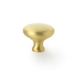Alexander & Wilks Cabinet Hardware Satin Brass / Cabinet Knobs / 38mm Dia. Alexander & Wilks Wade Round Cupboard Knob - Satin Brass - 38mm