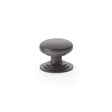 Alexander & Wilks Cabinet Hardware Dark Bronze / Cabinet Knobs / 32mm Dia. Alexander & Wilks Waltz Round Cupboard Knob on Stepped Rose - Dark Bronze - 32mm
