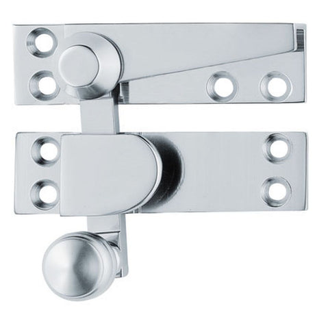 This is an image of a Carlisle Brass - Architectural Quality Quadrant Sash Fastener - Polished Chrome that is availble to order from Trade Door Handles in Kendal.