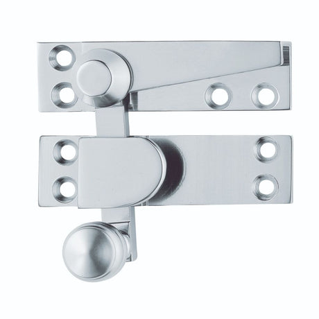 This is an image of a Carlisle Brass - Architectural Quality Quadrant Sash Fastener - Satin Chrome that is availble to order from Trade Door Handles in Kendal.