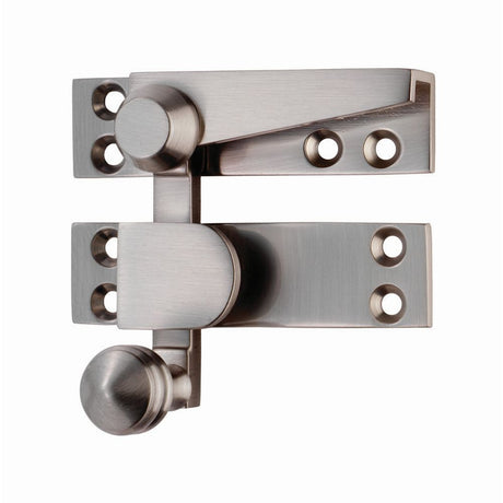 This is an image of a Carlisle Brass - Architectural Quality Quadrant Sash Fastener - Satin Nickel that is availble to order from Trade Door Handles in Kendal.