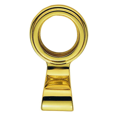 This is an image of a Carlisle Brass - Architectural Quality Cylinder Latch Pull - Polished Brass that is availble to order from Trade Door Handles in Kendal.