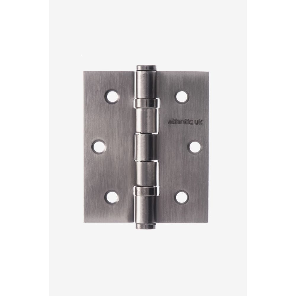 Atlantic Hardware Hinges Matt Gun Metal / Ball Bearing Hinges / 3" (76mm) Atlantic Ball Bearing Hinges 3" x 2.5" x 2.5mm - Matt Gun Metal