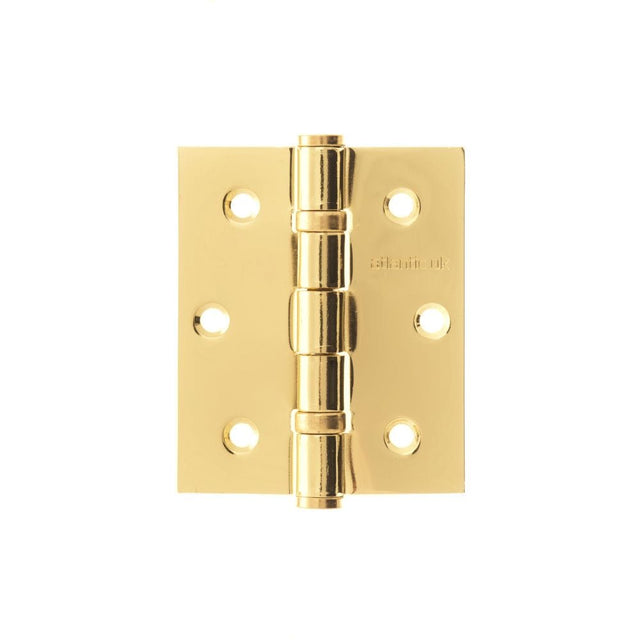 Atlantic Hardware Hinges Polished Brass / Ball Bearing Hinges / 3" (76mm) Atlantic Ball Bearing Hinges 3" x 2.5" x 2.5mm - Polished Brass
